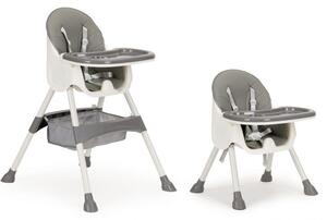 Gyermek étkező szék 2 az 1-ben Grey
