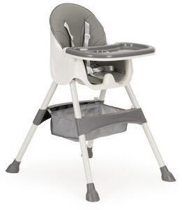 Gyermek étkező szék 2 az 1-ben Grey