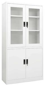 VidaXL Irodai Szekrény - Acél - Fehér - 90x40x180 cm