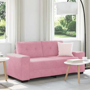 Rózsaszín bársony loveseat kanapé 180x77x82 cm