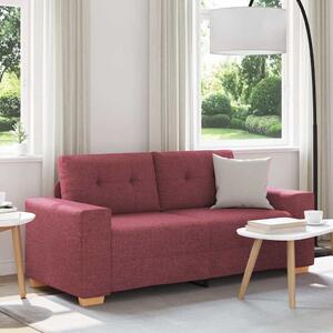 Borvörös szövet loveseat kanapé 180x77x82 cm