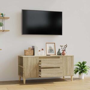 Sonoma tölgy színű szerelt fa fali TV-szekrény 102x44,5x50 cm