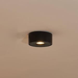 Arcchio Rotari LED mennyezeti lámpa, fekete, fém, Ø 12 cm, dimmelhető, Fekete, Nappali / Étkező, Alumínium, Modern