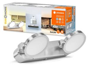 LEDVANCE SMART+ SUN@Home Fürdőszoba LED fali spot 2-fényű spot, dimmelhető, Alu / szürke / cink, Fürdőszoba, fém, Modern