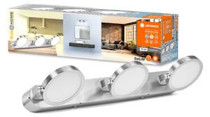 LEDVANCE SMART+ SUN@Home fürdőszoba LED fali spot 3-fényű spot, dimmelhető, Alu / szürke / cink, Fürdőszoba, fém, Modern