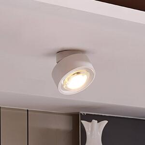 Arcchio LED mennyezeti lámpa Rotari, 1-lámpás, fehér, mozgatható, dimmelhető, Fehér / opál, Nappali / Étkező, Alumínium, Modern