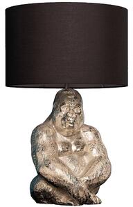 Design asztali lámpa Gorilla 60 cm fekete-ezüst