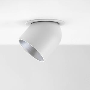 The Light Group SLC Cup LED downlight fehér/ezüst 3000 K, dimmelhető, Fehér / opál, Nappali / Étkező, Alumínium, Modern