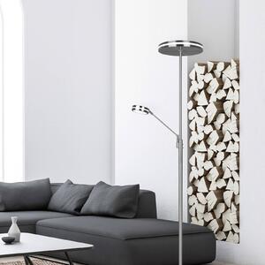 Trio Lighting LED mennyezeti lámpa Franklin, olvasólámpa, matt nikkel, dimmelhető, Alu / szürke / cink, Nappali / Étkező, fém, Modern