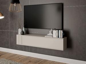 TV-állvány Oratio, Közepes sűrűségű farostlemez, Laminált forgácslap, 30x150x31cm, Kasmír