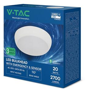 V-TAC CREE SMD állítható teljesítményű, szenzorral és vészakkus CCT LED lámpa IP54 - SKU 812-24-6