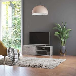 Betonszürke szerelt fa TV-szekrény 120 x 34 x 37 cm