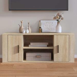 Sonoma tölgyszínű szerelt fa TV-szekrény 100 x 35 x 40 cm