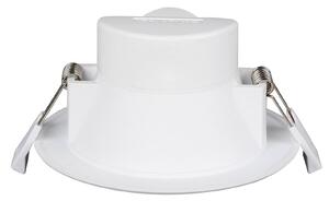 PRIOS Prios LED-es süllyesztett lámpa Rida, 3 darabos szett, fehér, 15 cm, CCT, IP44, dimmelhető, Fehér / opál, Fürdőszoba, Alumínium, Modern