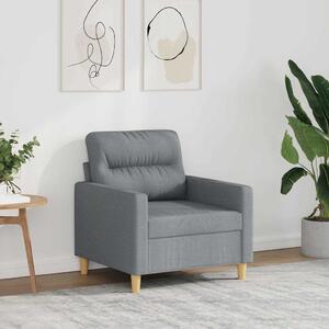 Világosszürke szövet kanapéfotel 60 cm