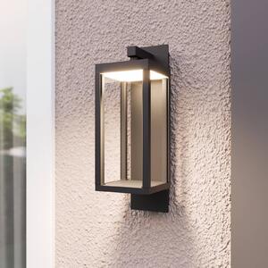 Lucande LED kültéri fali lámpa Ferdinand, 3 darabos szett, szürke, 38 cm, Alu / szürke / cink, Alumínium, Modern