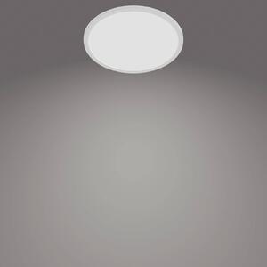 Philips SuperSlim LED IP44 Ø 24,5 cm 4000 K fehér, dimmelhető, Fehér / opál, Fürdőszoba, fém
