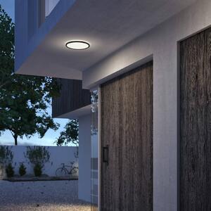 Philips SuperSlim LED IP54 Ø 25cm 4,000K fekete, dimmelhető, Fekete, fém
