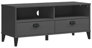 VidaXL VIKEN TV Szekrény - Tömör Fenyőfa - Antracit Szürke - 106cm