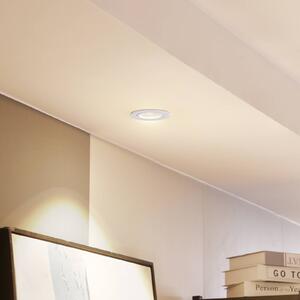 Arcchio LED-es Zarik downlight, fehér, 2700K, dimmelhető, Fehér / opál, Nappali / Étkező, Alumínium, Modern