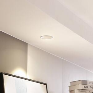Arcchio LED-es Niria downlight, fehér, 2700K, dimmelhető, Fehér / opál, Nappali / Étkező, Alumínium, Modern