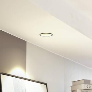 Arcchio LED-es Niria downlight, fekete, 2,700K, dimmelhető, Fekete, Nappali / Étkező, Alumínium, Modern