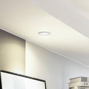 Arcchio LED-es Aryx downlight, fehér, 3,000K, dimmelhető, Fehér / opál, Nappali / Étkező, Alumínium, Modern
