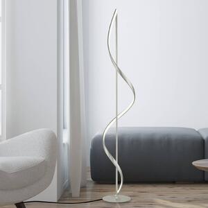 Q-Smart-Home Paul Neuhaus Q-Swing LED álló világítás, acél, dimmelhető, Alu / szürke / cink, Nappali / Étkező, Alumínium, Modern