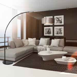 Steinhauer Íves állólámpa Sparkled Light fekete/ezüst, Fekete, Nappali / Étkező, fém, Modern