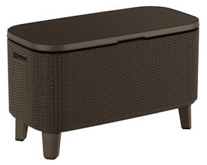 Keter Bevy Bar Cool kerti asztal, barna rattan