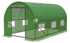 GardenLine Kerti Fóliasátor - Zöld - 3x2x2m