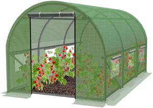 GardenLine Kerti Fóliasátor - Zöld - 3x2x2m