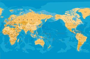 Tapéta világtérkép érdekes kivitelben