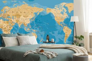 Öntapadó tapéta világtérkép érdekes kivitelben