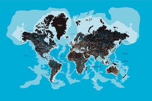 Tapéta modern világtérkép