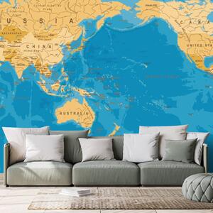 Öntapadó tapéta világtérkép érdekes kivitelben