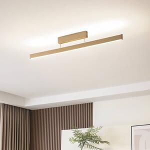 Lucande Smart LED mennyezeti lámpa Mylosh, arany, CCT, Tuya, dimmelhető, Sárgaréz / arany, Nappali / Étkező, Alumínium, Modern
