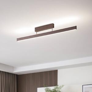 Lucande Smart LED mennyezeti lámpa Mylosh, kávé, CCT, Tuya, dimmelhető, Barna / rozsda, Nappali / Étkező, Alumínium, Modern