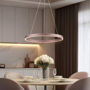 Lucande Smart LED függőlámpa Yonam, kávé, 1-fényű, Tuya, dimmelhető, Barna / rozsda, Nappali / Étkező, Alumínium, Modern