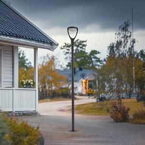 Lucande LED kültéri lámpa Filor, fekete, alumínium, 250 cm, Fekete, Alumínium, Modern