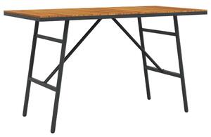 Étkezőasztal Barna 110 x 55 x 61,5 cm Tömör Akácfa