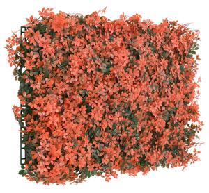 VidaXL 24 db világos piros műjuharlevél-kerítés 40 x 60 cm