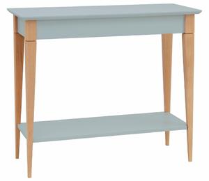 Világosszürke, lakkozott RAGABA MIMO 85 x 35 cm-es fésülködőasztal 85 x 35 cm