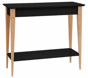 Fekete lakkozott RAGABA MIMO fésülködőasztal 85 x 35 cm