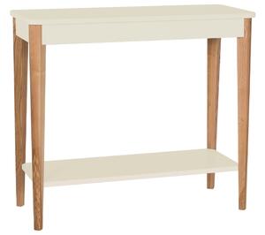 Krém és fehér lakkozott RAGABA ASHME öltözőasztal 85 x 35 cm