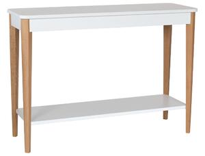 Fehér lakkozott RAGABA ASHME 105 x 35 cm-es öltözőasztal 105 x 35 cm
