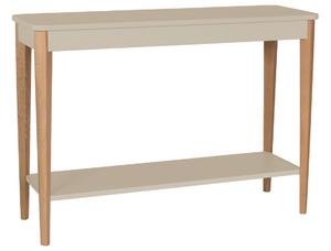 Bézs színű lakkozott RAGABA ASHME 105 x 35 cm-es öltözőasztal