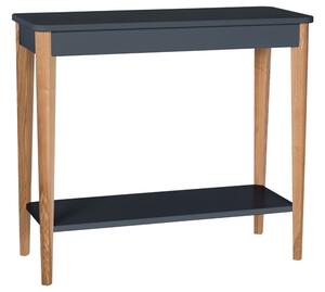 Sötétszürke lakkozott öltözőasztal RAGABA ASHME 85 x 35 cm
