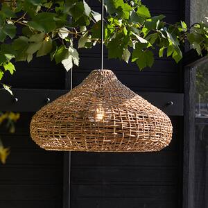 PR Home Mira kültéri függőlámpa, Lampakanay, dugó, Ø 58 cm, Barna / rozsda