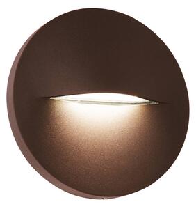 Viokef LED kültéri fali lámpa Vita, rozsdabarna, Ø 14 cm, Barna / rozsda, Alumínium, Modern